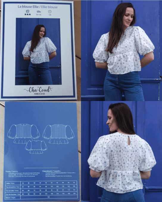 Patron de couture Cha’ Coud – modèle au choix – idée cadeau créative