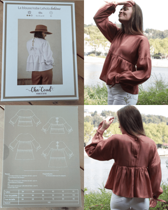 Patron de couture Cha’ Coud – modèle au choix – idée cadeau créative