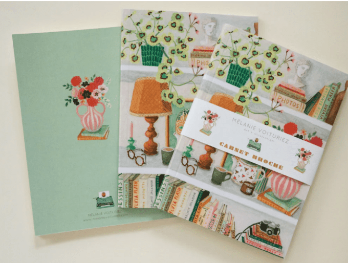 Carnet A6 illustré “Inspirations” – papeterie créative et poétique par Mélanie Voituriez