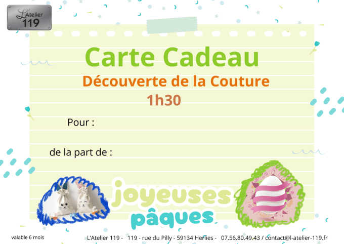 CARTE CADEAU - Offre découverte Enfant - PAQUES