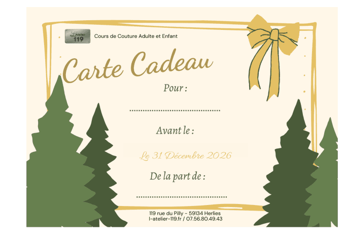 CARTE CADEAU - Offre découverte Enfant - NOEL
