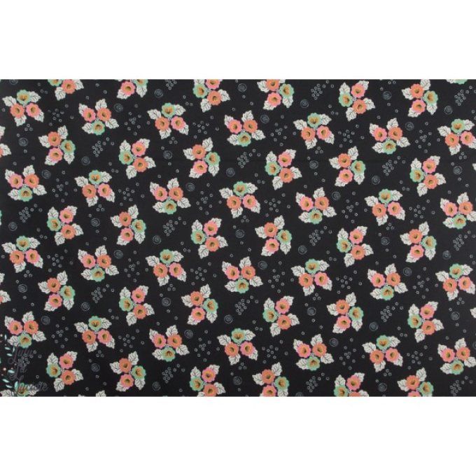 Popeline Coton Bio Tropical Garden Monsoon Blossom Cloud9 - par 50cm