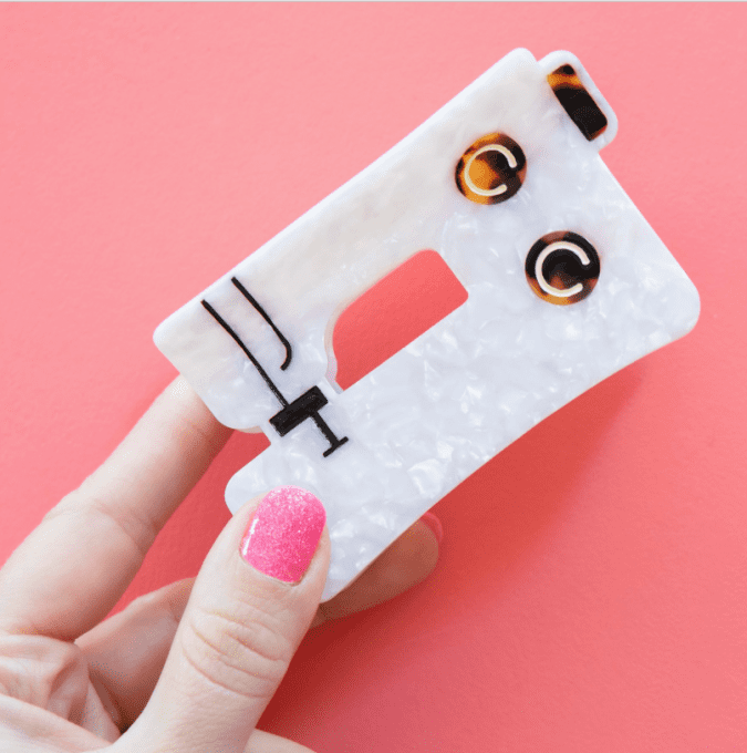 Pince à cheveux machine à coudre – accessoire original couture