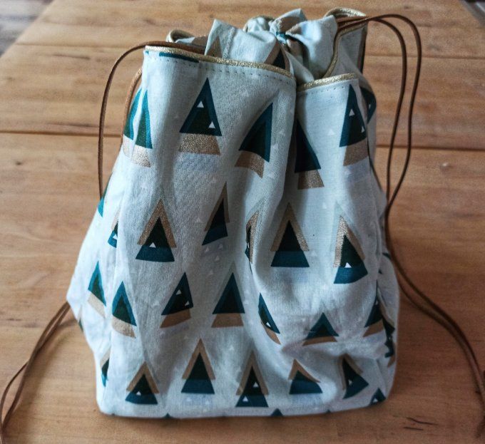 Sac Cadeau en Tissu pour Noël