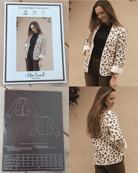 Patron de couture Cha’ Coud – modèle au choix – idée cadeau créative