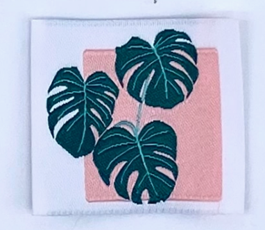 étiquette couture monstera rose étiquette couture monstera rose