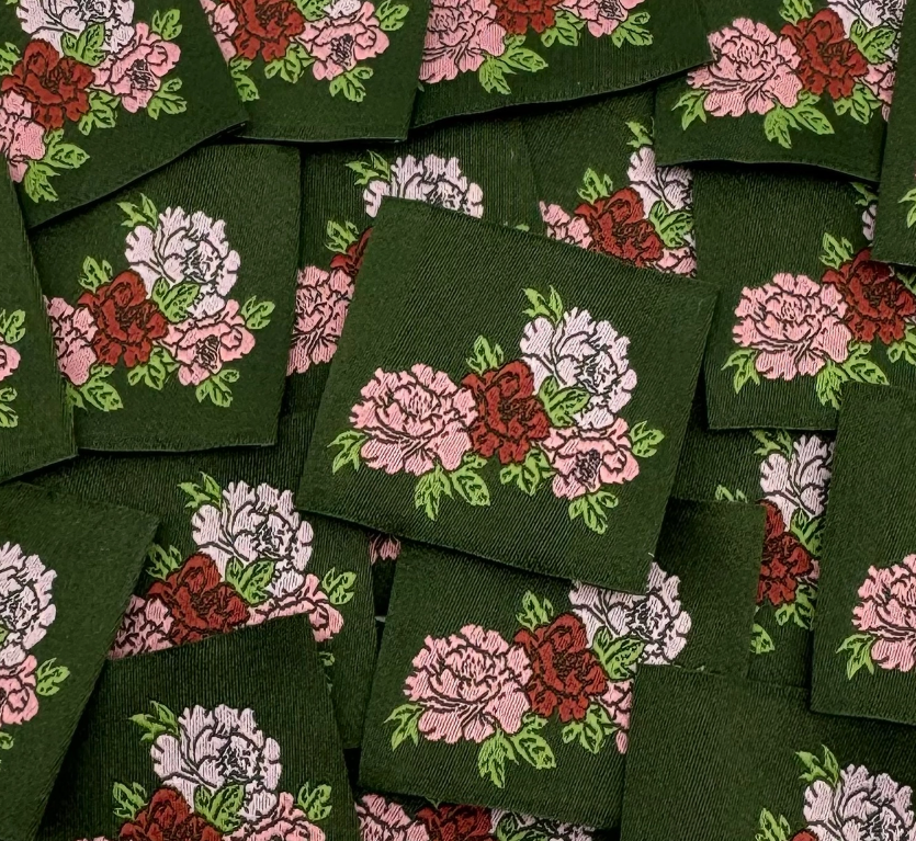 étiquette pivoines kaki étiquette pivoines kaki