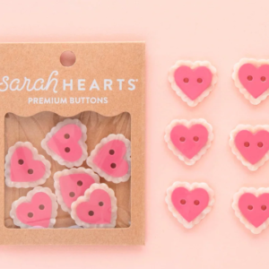gros boutons coeur sarah hearts