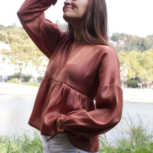 patron couture cha coud blouse lehoïa devant